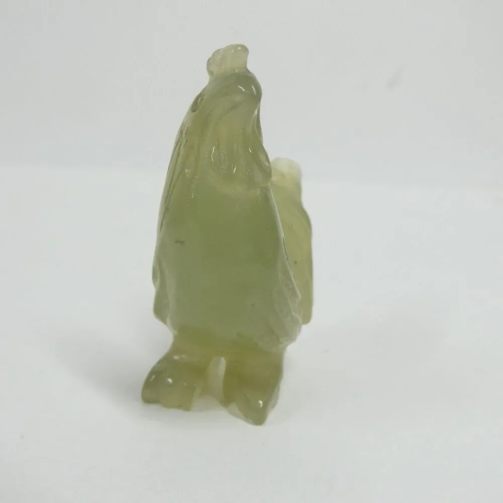 Jade Rooster Figurine Carved Sculpture 2